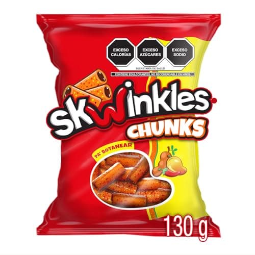 Skwinkles chunks dulce enchilado tiras sabor mango y tamarindo 130g