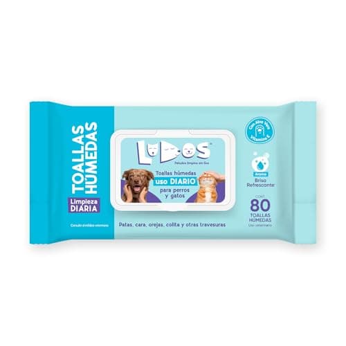 LUDOS Toallitas Húmedas, Uso Diario para Perro y Gato