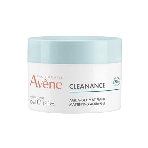 AVENE, Cleanance Aqua-Gel Matificante, Gel-Crema Facial para Piel Mixta a Grasa, Cierra Poros y