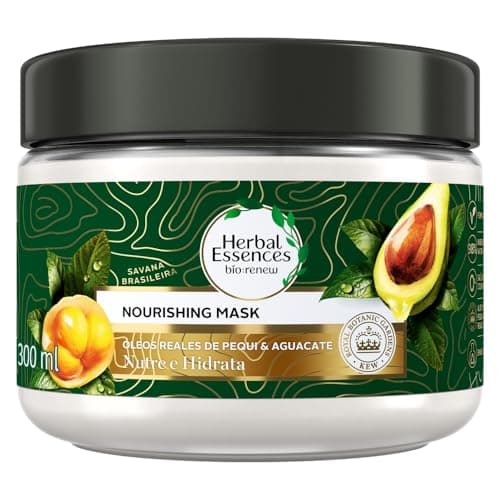 HERBAL ESSENCES Bio:Renew, Mascarilla Nutrición Intensiva para cabello seco y maltratado Nutre e