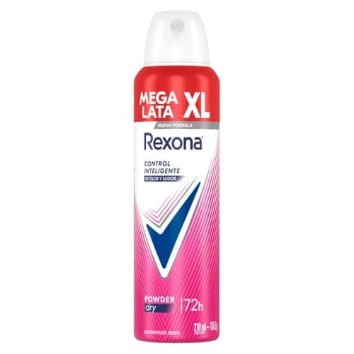 REXONA Antitranspirante XL en Aerosol Powder Dry, desodorante para mujer con 72 horas de protección contra el sudor y el mal olor 210 ml