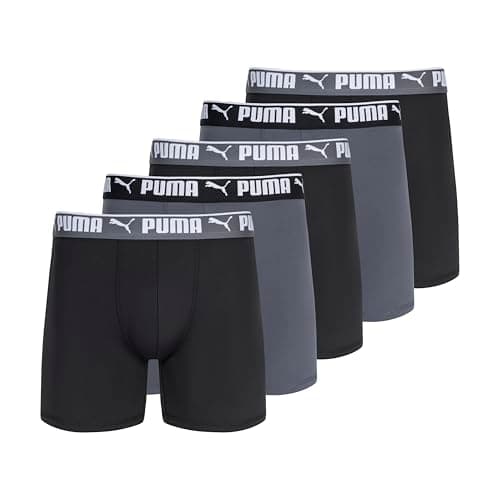 Puma - Pack de 5 Calzoncillos Tipo Calzones para Hombre