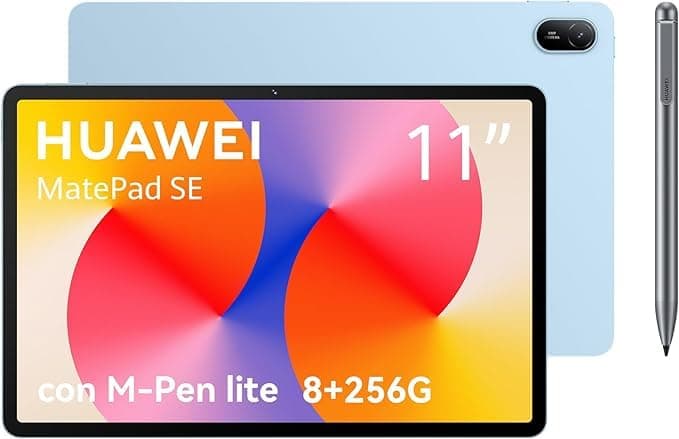 HUAWEI MatePad SE 11, 8G+128G, Tablet M-Pencil Incluido, Pantalla FullView de 11”, Superbatería de