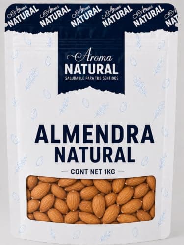 Aroma Natural | Almendra Natural 1 kg – Bolsa Resellable | Sin Sal · Sin Gluten · Keto | Fruto Seco