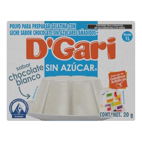 D'Gari polvo para preparar gelatina