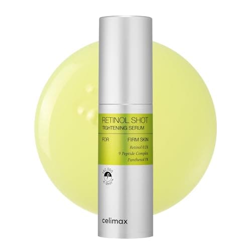 CELIMAX Suero de Retinol 0.1% con 9 péptidos, niacinamida y pantenol – Serum facial de noche para