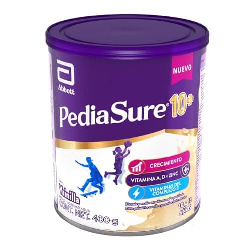 Pediasure 10+ Vainilla, 400 g, Fórmula de Alimentación Especializada para Adolescentes de 10 a 15