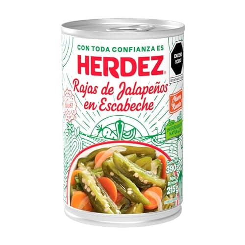 Herdez Rajas de jalapeños en escabeche 390 g