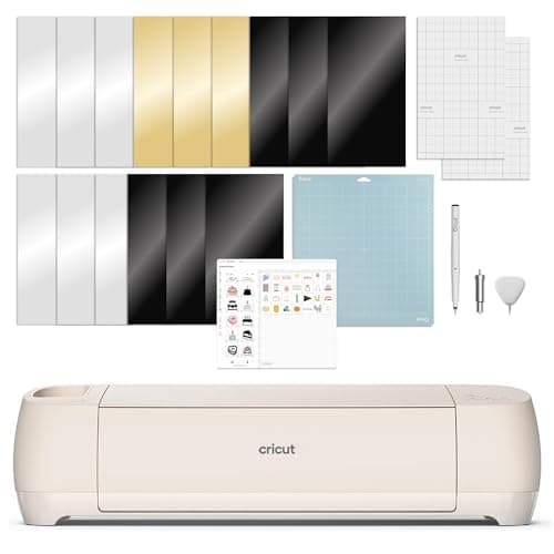 Cricut Plotter de Corte Inteligente Explore 4 + Paquete de Contenido Digital Color Perla + Funciona