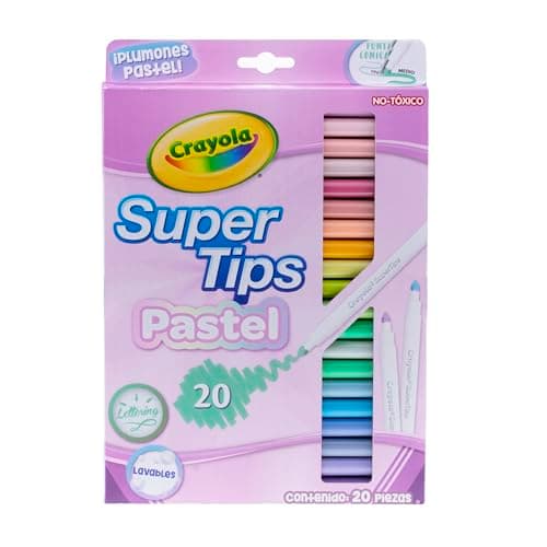 Crayola 20 SUPER TIPS PASTEL