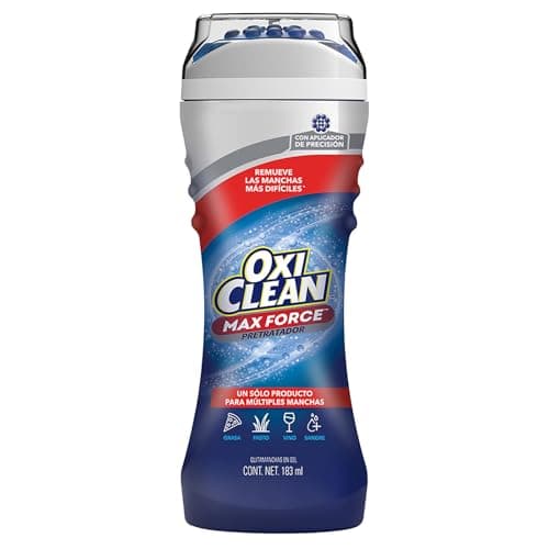 OxiClean Quitamanchas en Gel Max Force 183 ml. Remueve las Manchas más Difíciles: Grasa