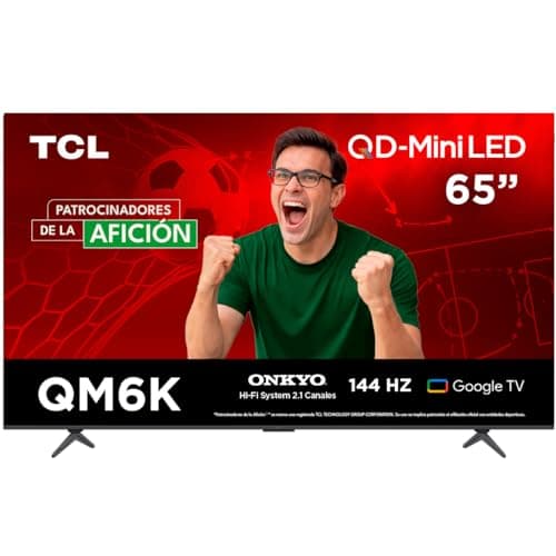 TCL Smart TV Pantalla 65" 65QM6K Google TV QLED