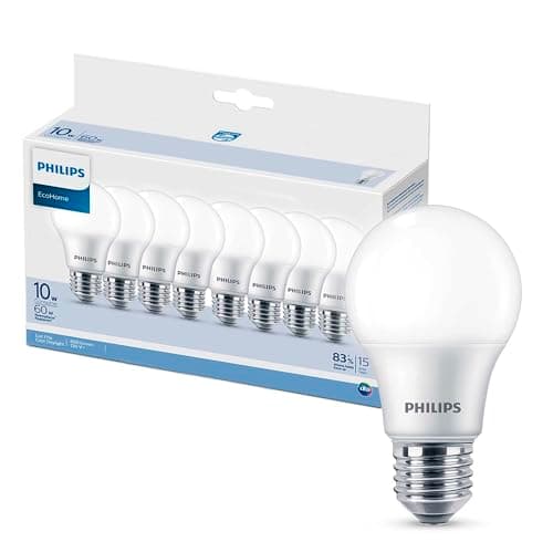 Philips LED EcoHome Paquete de 8 Focos 10W Luz Fría