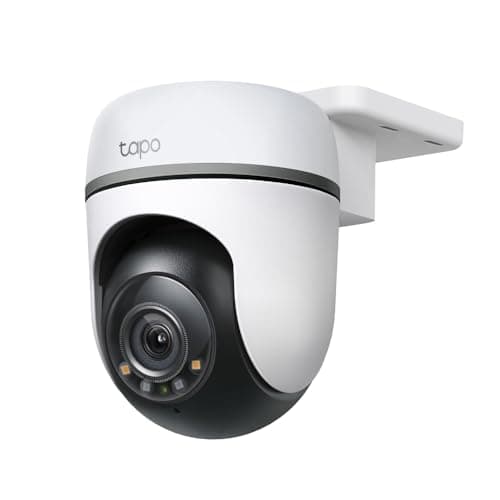 Tapo TC41, Cámara Wi-Fi de Seguridad Exterior, Resolución 3MP, Cobertura de 360°, Visión Nocturna
