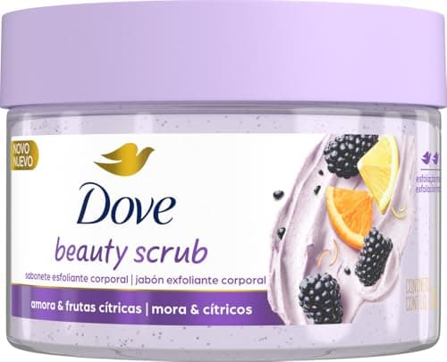 Dove Beauty Scrub Jabón Exfoliante Corporal Mora y Cítricos, 280 g