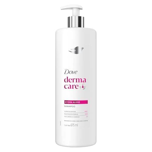 DOVE Shampoo Derma Care Hydra Alivio, Hidratación por 100h. Cabello Hidratado. Regenera de Cuero
