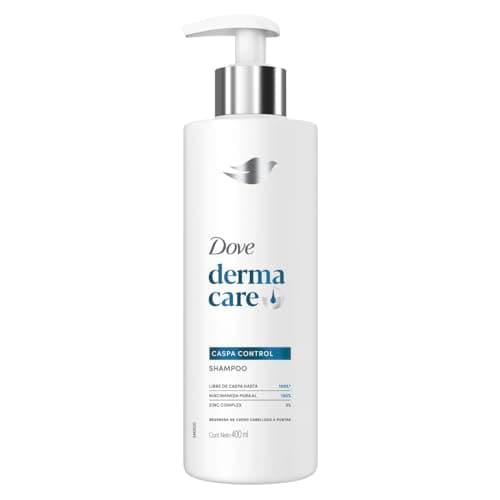 DOVE Shampoo Derma Care Caspa Control. Hasta 100%* Libre de Caspa. Regenera de Cuero Cabelludo a