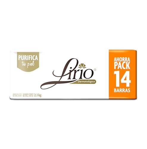 Jabón de Tocador Lirio Dermatológico 14 piezas de 150 g c/u