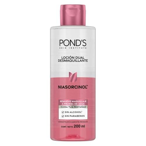 POND'S Loción Dual Desmaquillante con Niasorcinol para todo tipo de piel, 200 ml