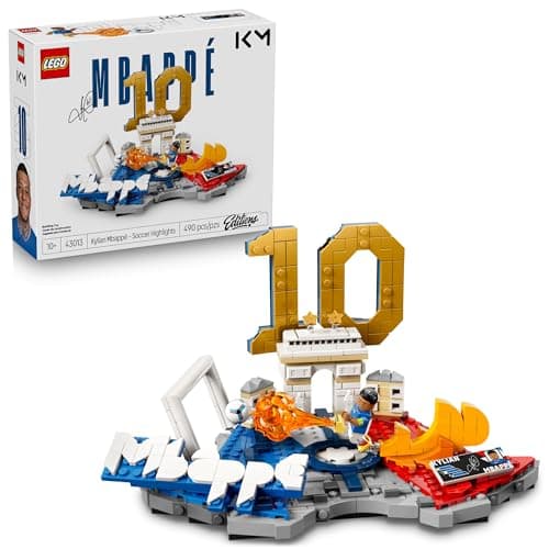 Lego Editions Kylian Mbappé: Fenómenos del Futbol – Set de Construcción – Decoración Inspirada en