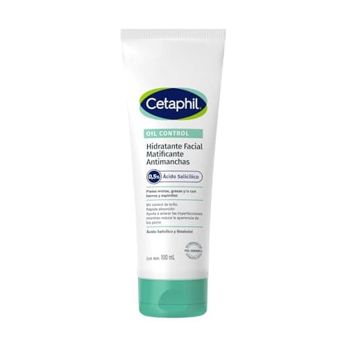 CETAPHIL Oil Control Hidratante Facial Matificante Antimanchas con Ácido Salicílico 100ml Hidrata