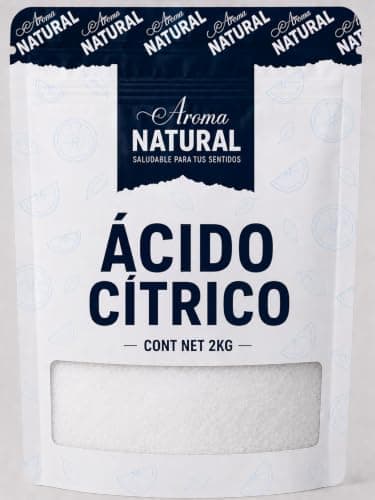 Aroma Natural | Ácido Cítrico 2 kg – Bolsa Resellable | Grado Alimenticio · Sin Aditivos | Para