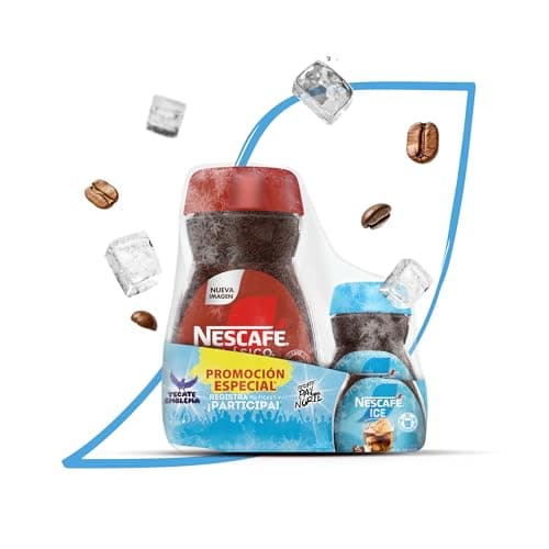 Pack Café Soluble Nescafé Clásico Frasco de 200g y Nescafé Ice Frasco de 40g