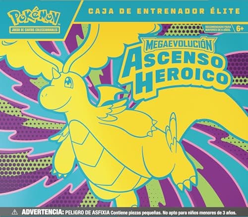 Pokémon Caja de Entrenador Élite de Megaevolución-Ascenso Heroico de JCC Producto en Español de