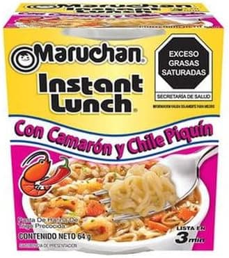 Maruchan Sopa Instantánea Camarón con Chile Piquín 64 g